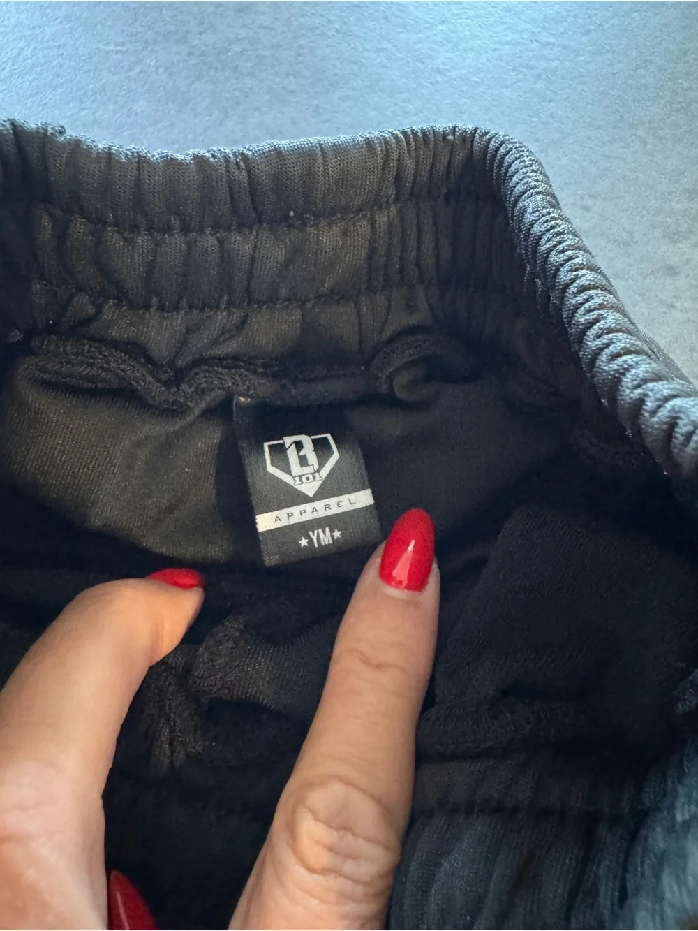 Baseball lifestyle 101  Black Kids Tech Joggers with Reflective Accents